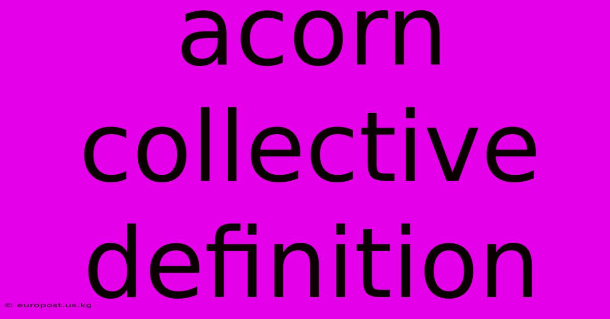 Acorn Collective Definition