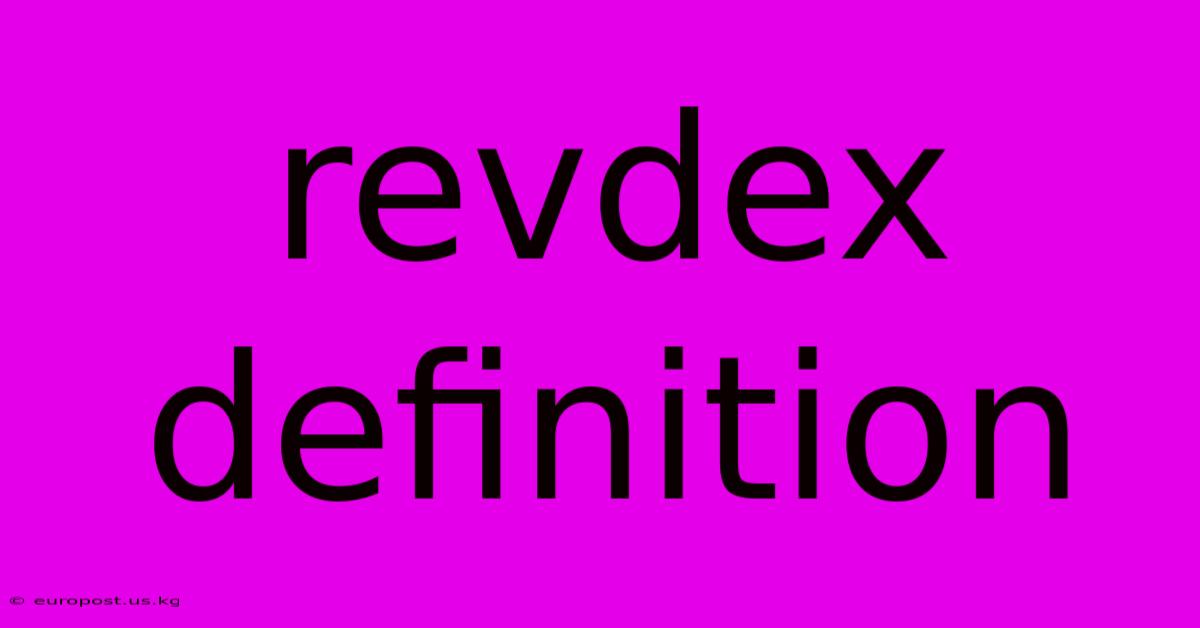 Revdex Definition