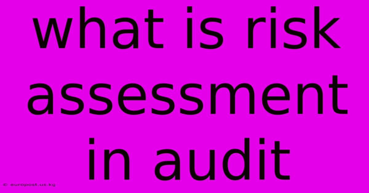 What Is Risk Assessment In Audit