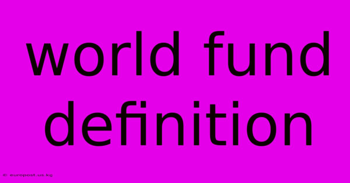 World Fund Definition